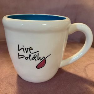 NWOT Live Boldly coffee mug
